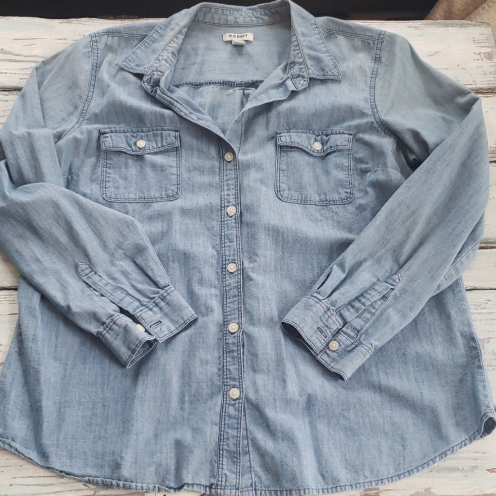 EUC Old Navy denim bottom down